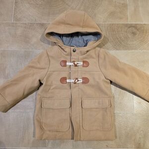 Cat & Jack Tan Toggle Coat with Hood